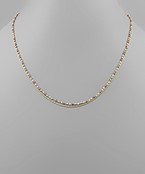  Small Beads & Thin Chain Necklace