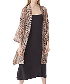  Leopard Print Kimono