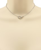  Linked Oval Ring Layered Choker