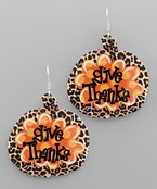  Give Thanks Pumpkin Earrings