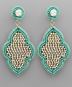  Arabesque Stone Bead Earrings