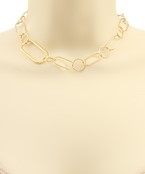  Oval & Circle Linked Chocker