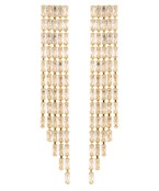  5 Line Baguette Drop Earrings