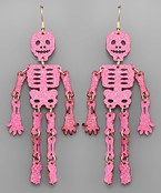  Skeleton Glitter Earrings