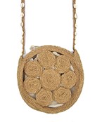  Cowrie Shell Strap Straw Bag