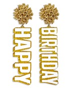  HAPPY & BIRTHDAY Earrings