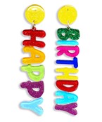  HAPPY & BIRTHDAY Earrings