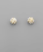  CZ Seedbeads Ball Studs