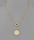 Balance Justice Coin Necklace