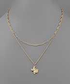  Textured Texas State Necklace