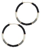  Heishi & Natural Stone Hoops