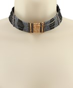  9 Row Multi Bead Choker