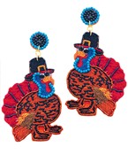  Beaded Turkey Earrings