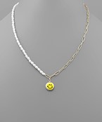  Smile Face Pearl Necklace
