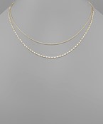  2 Chain Layered Necklace