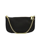  Solid Color Leather Chain Bag