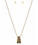  Snake Trapezoid Necklace