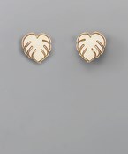  Shell Leaf Earrings