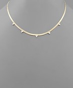  CZ Deco Snake Chain Choker
