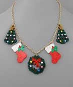  Christmas Charm Necklace