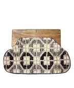  Octagon Embroidery Wooden Frame Clutch