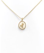  Bird Color Coin Necklace