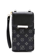  Floral & Horseshoe Print Phone & ID Holder