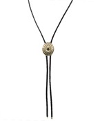  Oval Pendant Bolo Tie Necklace