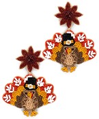  Bead Turkey Earrings