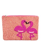  Beaded Flamingo Clutch