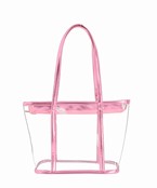  Metallic Trim Clear Tote 