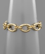  Hammered Chain Bracelet