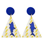  Acrylic Printed Triangle Earrings