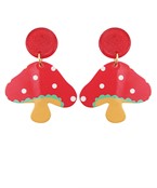  Acrylic Mushroom Earrings