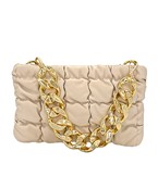  Link Chain Handle Quilted Bag