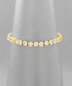  5mm CZ Row Tennis Bracelet