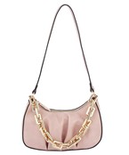  Chain Link Handle Shoulder Bag
