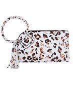  Animal Print Ring Handle Clutch