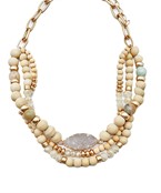  Druzy & Stone Layered Necklace