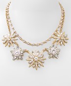  Crystal Sunburst Necklace