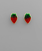  Druzy Fruit Earrings