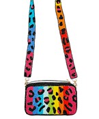  Multi Color Animal Print Beaded Bag