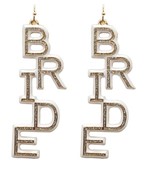  BRIDE Glitter Epoxy Earrings