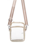 Two Compartment Clear Crossbody