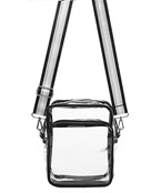  Two Compartment Clear Crossbody