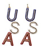  USA Glitter Earrings