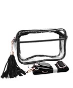  Color Trim Clear Rectangle Crossbody