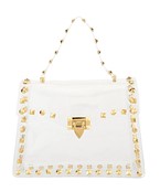  Gold Stud Trim Clear Bag