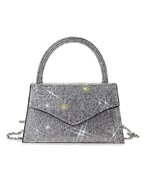  Rhinestone Flap Over Handbag