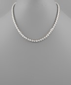  CZ 5mm Tennis Necklace